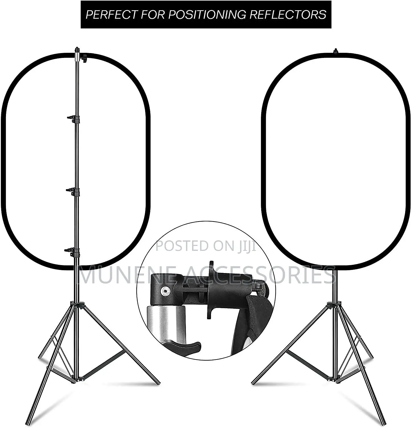 Photography Reflector Disc Holding Clip Light Holder Clamp for Tripod