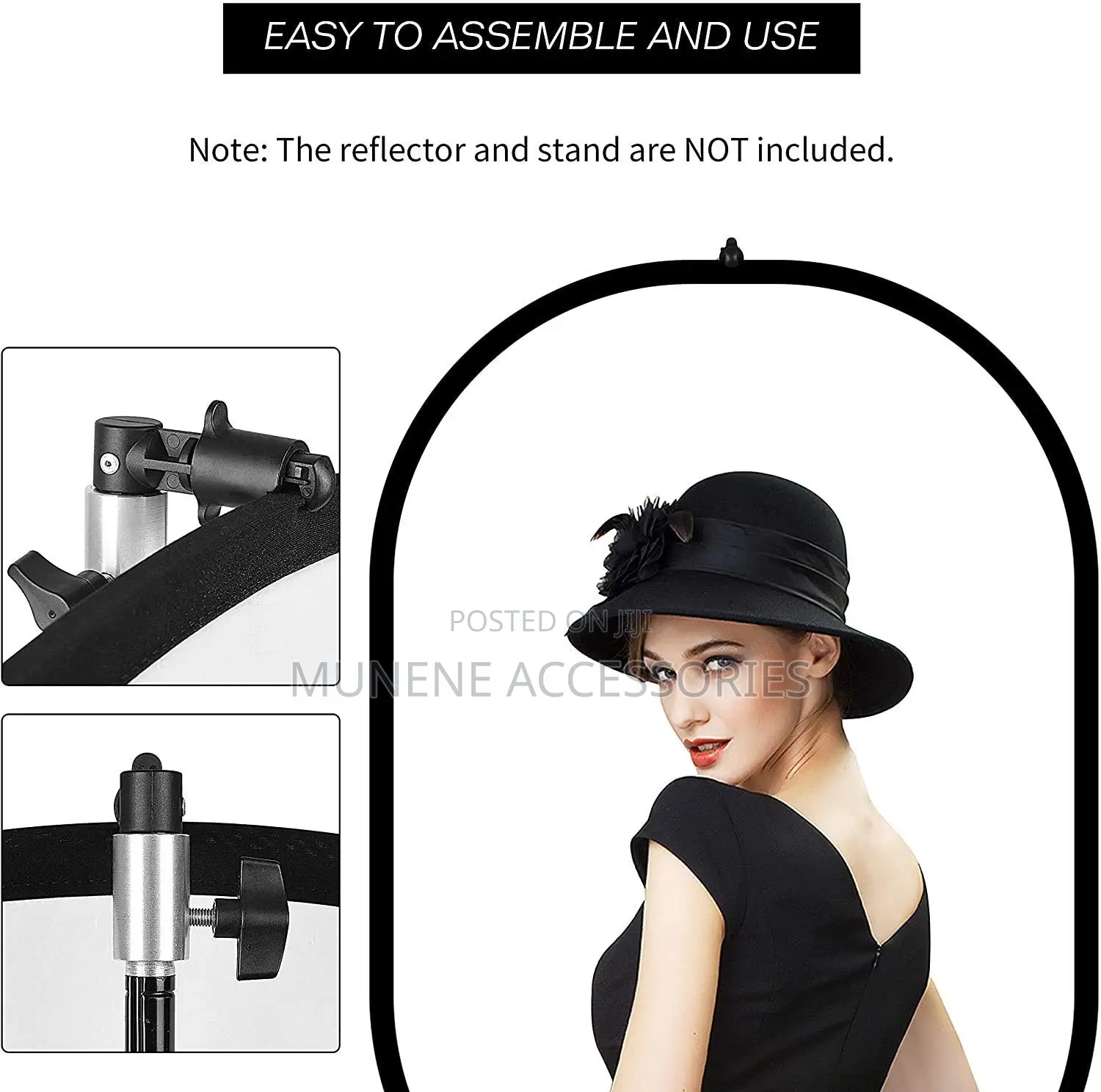 Photography Reflector Disc Holding Clip Light Holder Clamp for Tripod