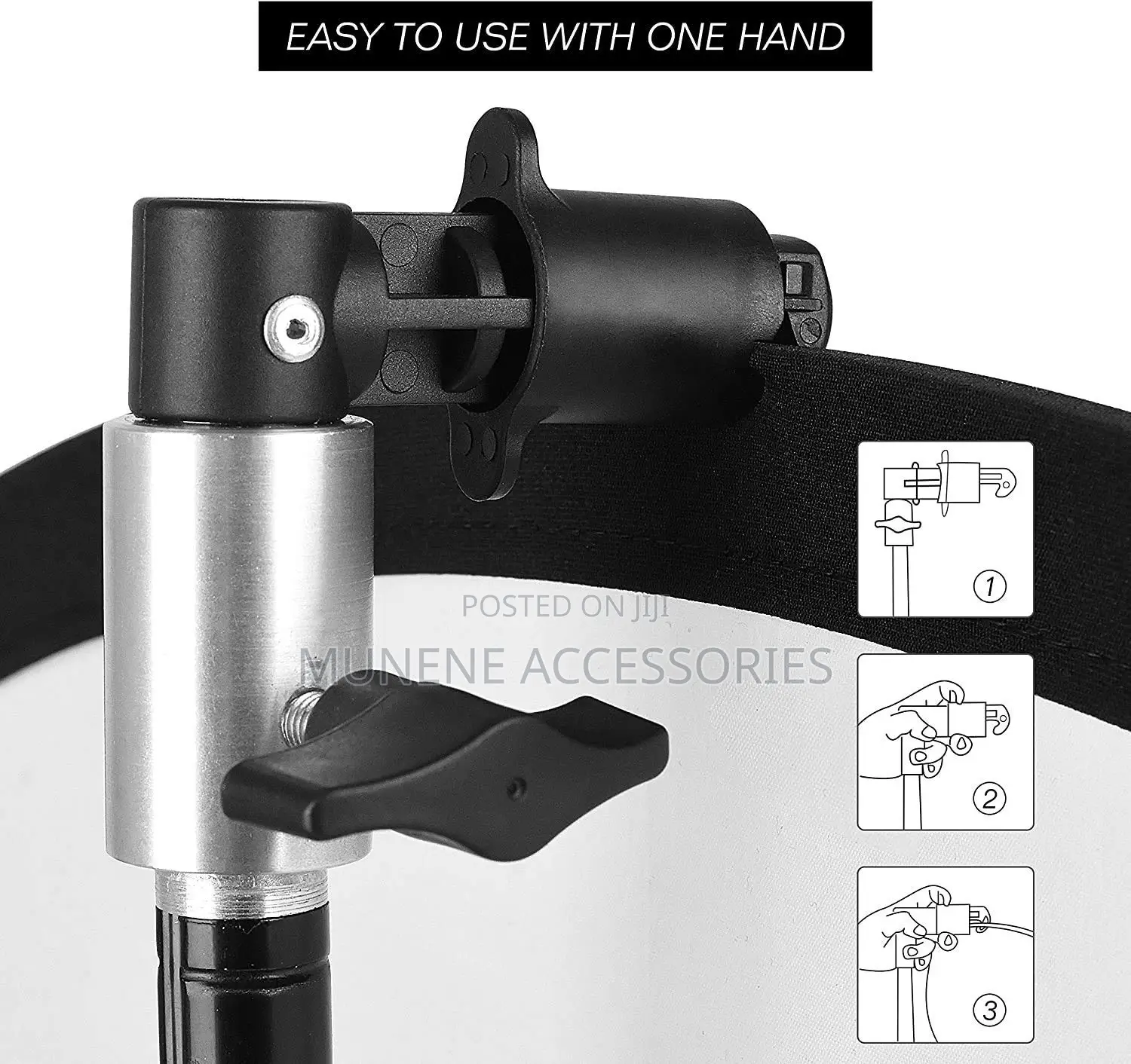 Photography Reflector Disc Holding Clip Light Holder Clamp for Tripod