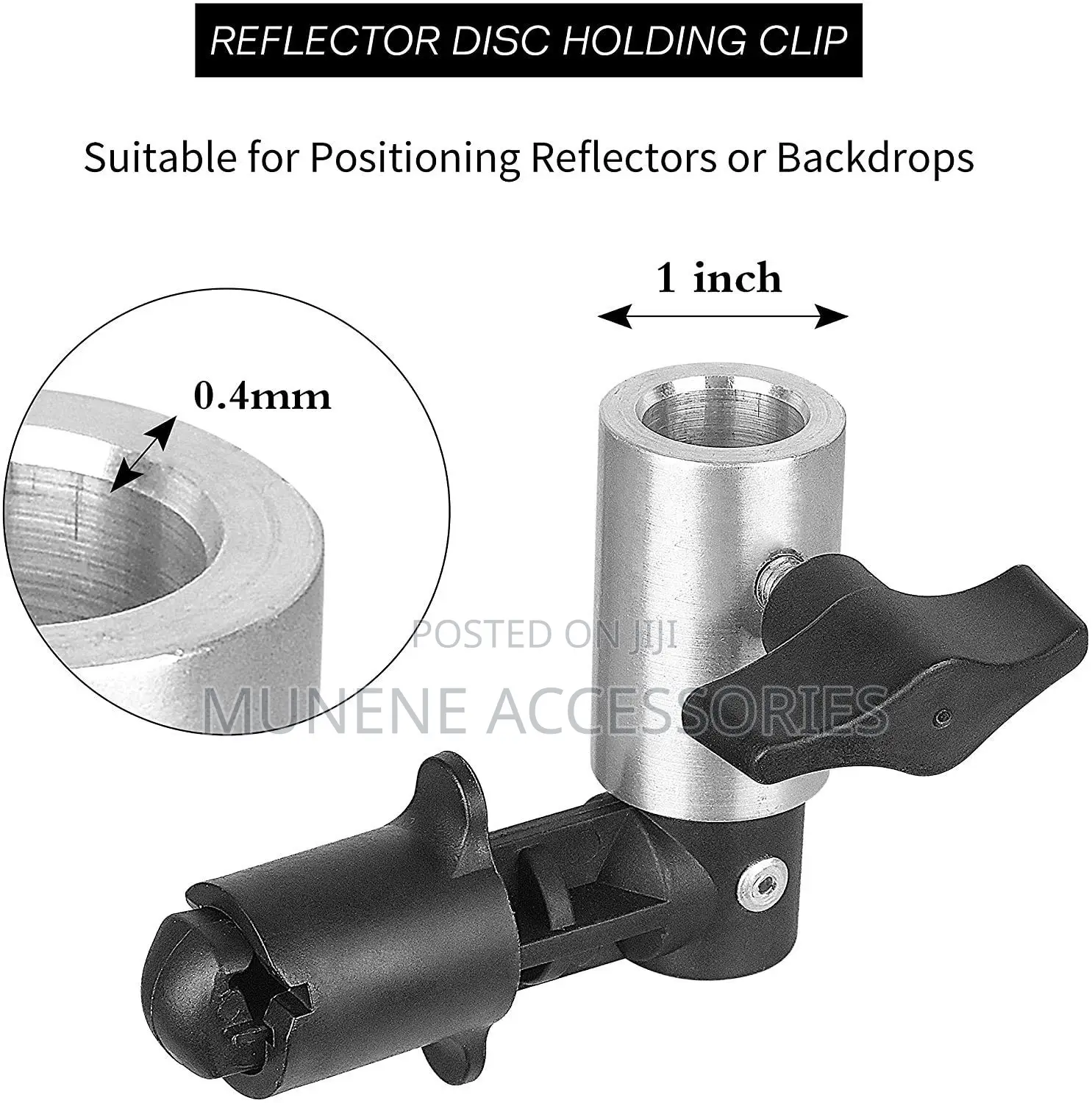 Photography Reflector Disc Holding Clip Light Holder Clamp for Tripod