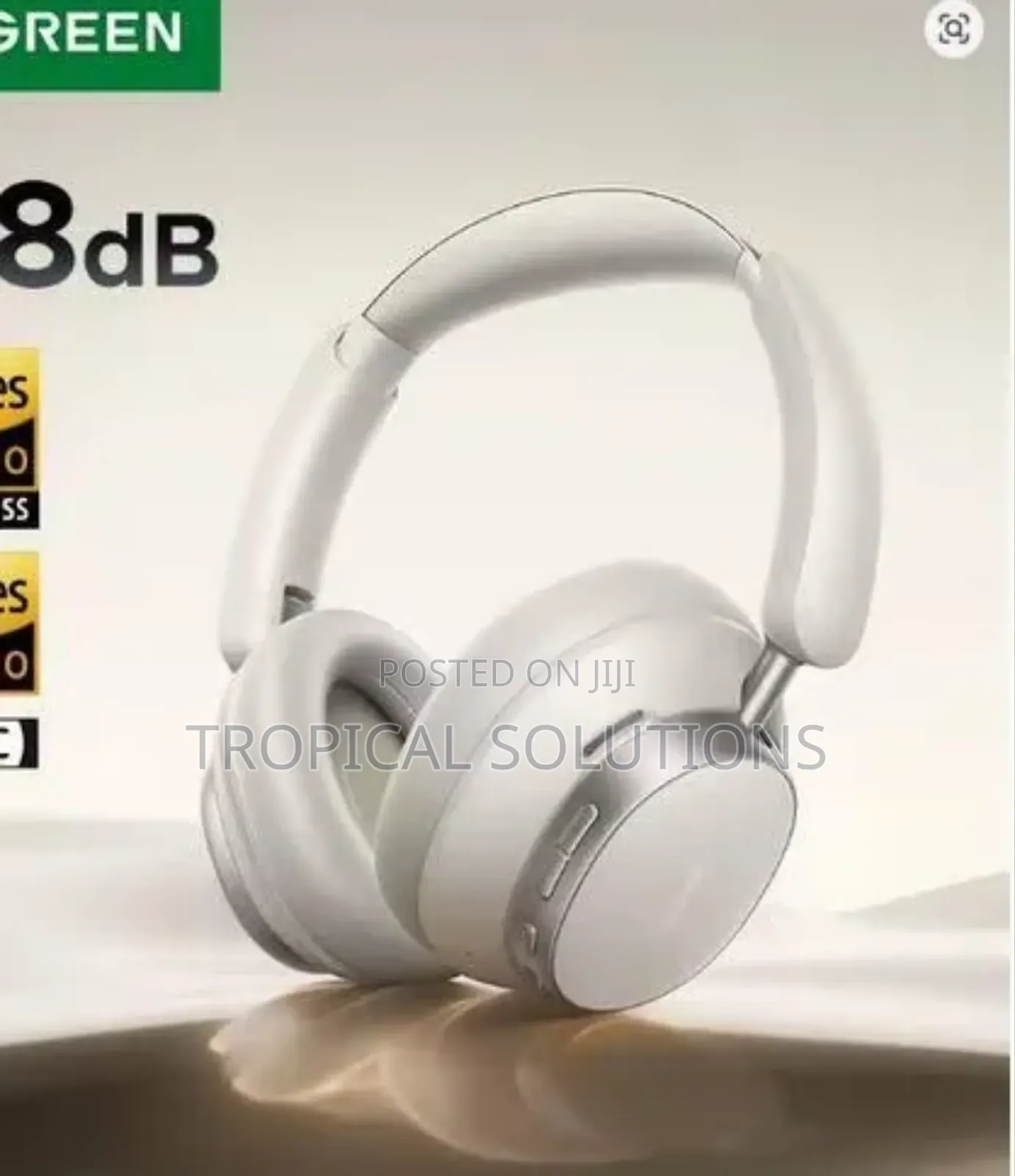 Ugreen Studio Pro Hybrid Active Noise-Cancelling Headphones White