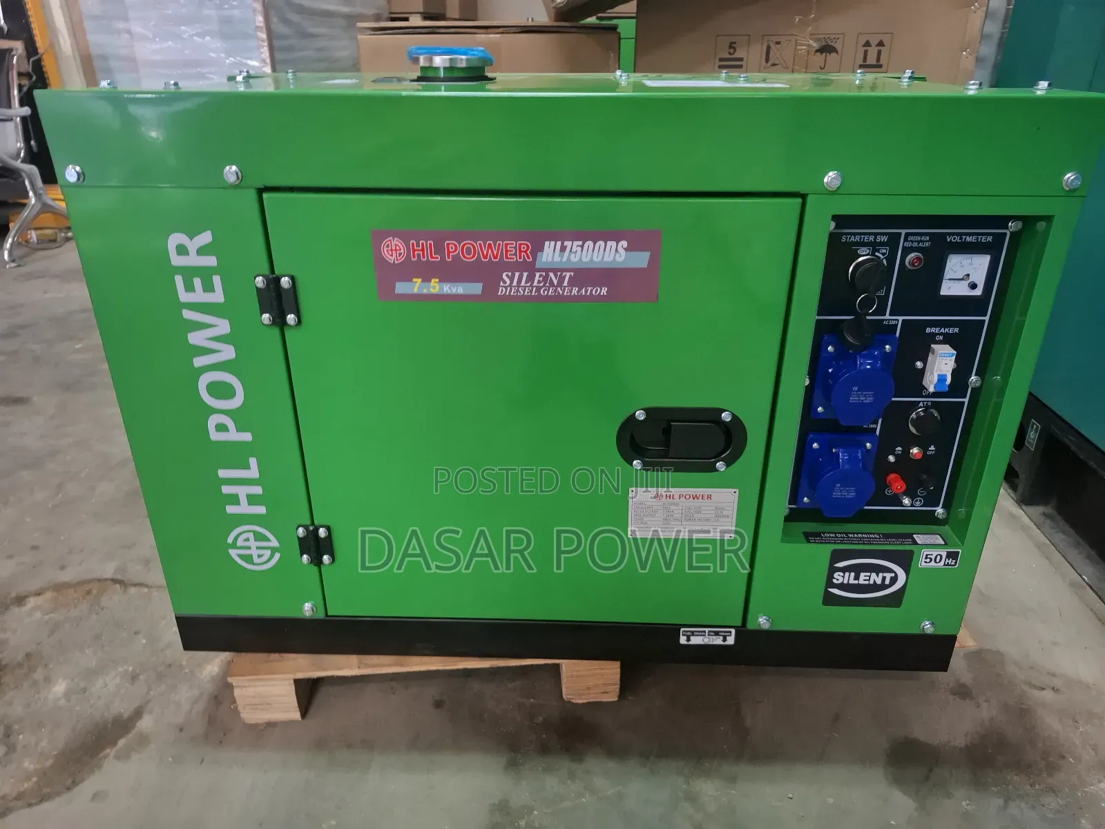 7.5kva Hl Power Uk Hl7500ds Silent Diesel Generator