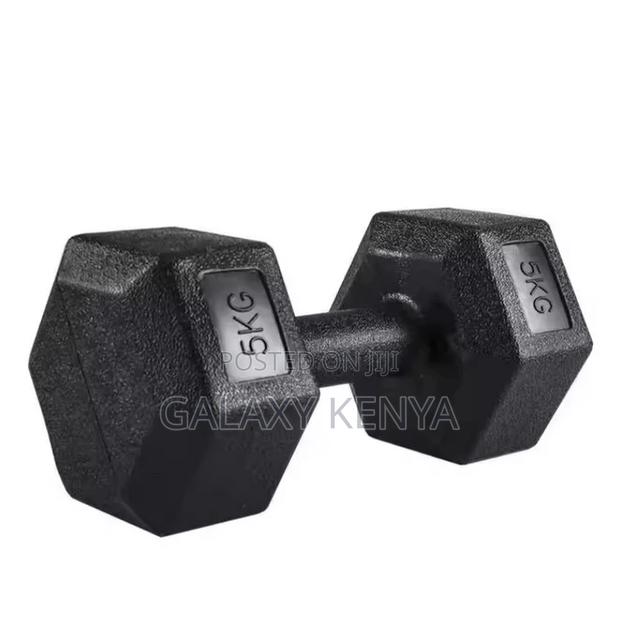 5kg Hexagon Dumbbells(Sold Per Single Hand) - thumbnail 2