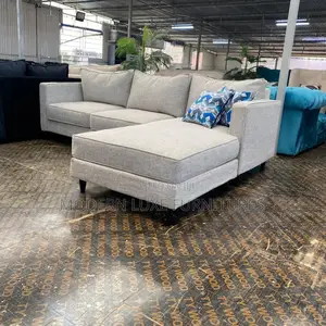 Beautiful Light Grey L Sofa