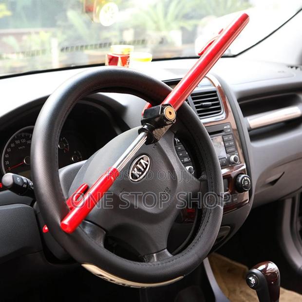 Red Steering Wheel Lock