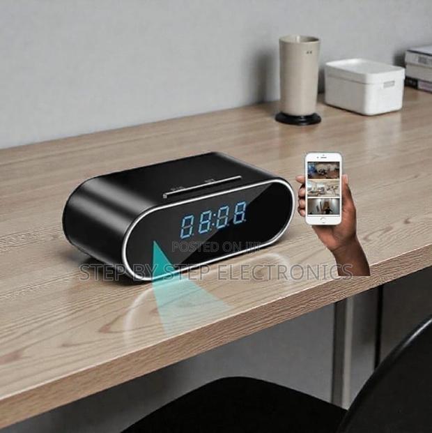 Ir Night Vision Support Wifi Table Clock Hidden Spy Camera - main view