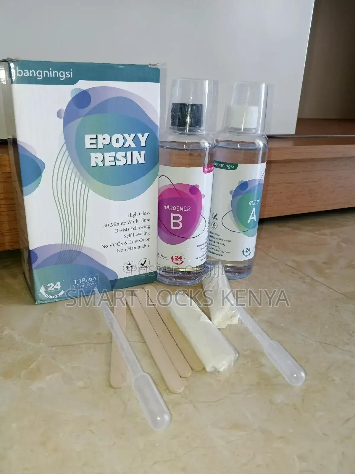 500 G Kit 1:1epoxy Resin and Hardener Kit Clear