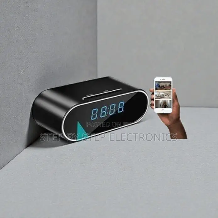 Home Security Smart Wifi Table Clock Spy Camera 1080p FHD