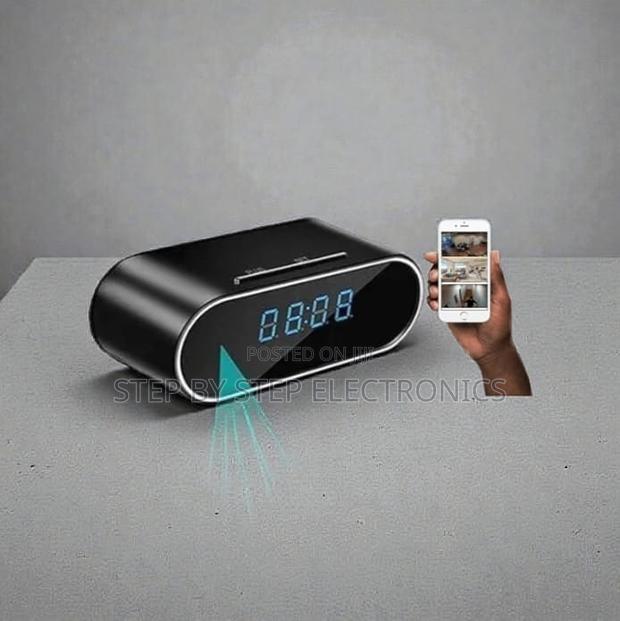 Home Security Wifi Table Clock Hidden Camera With Motion Detection