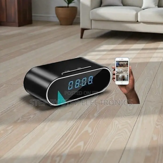 Motion Detection Wifi Table Clock Spy Camera With Remote Access