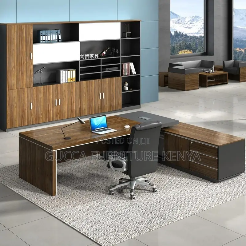 180cm Office Executive Table With Side Extension