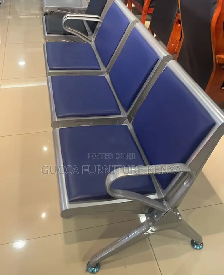 3-link Padded Reception Waiting Bench