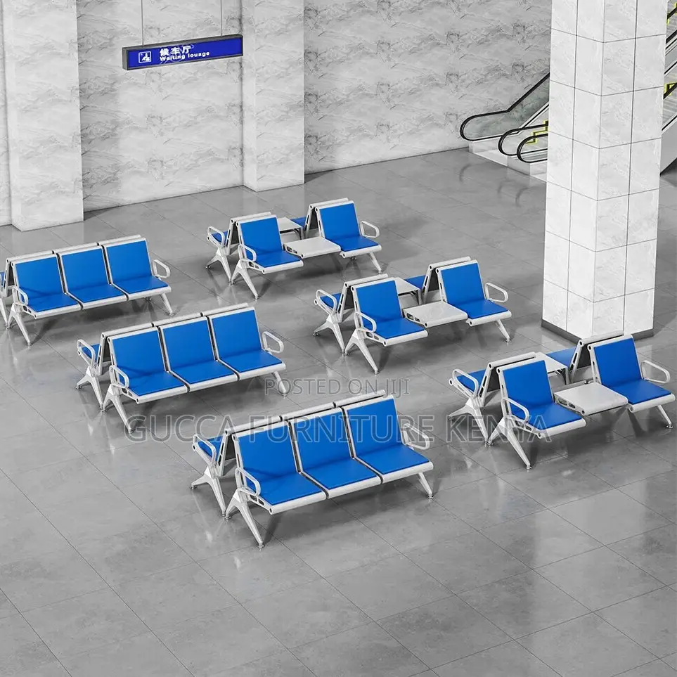 3-link Padded Reception Waiting Bench
