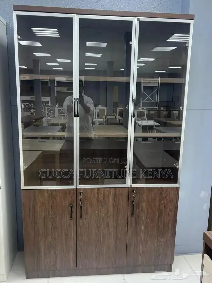 Wooden 3-doors Office Filling Cabinet