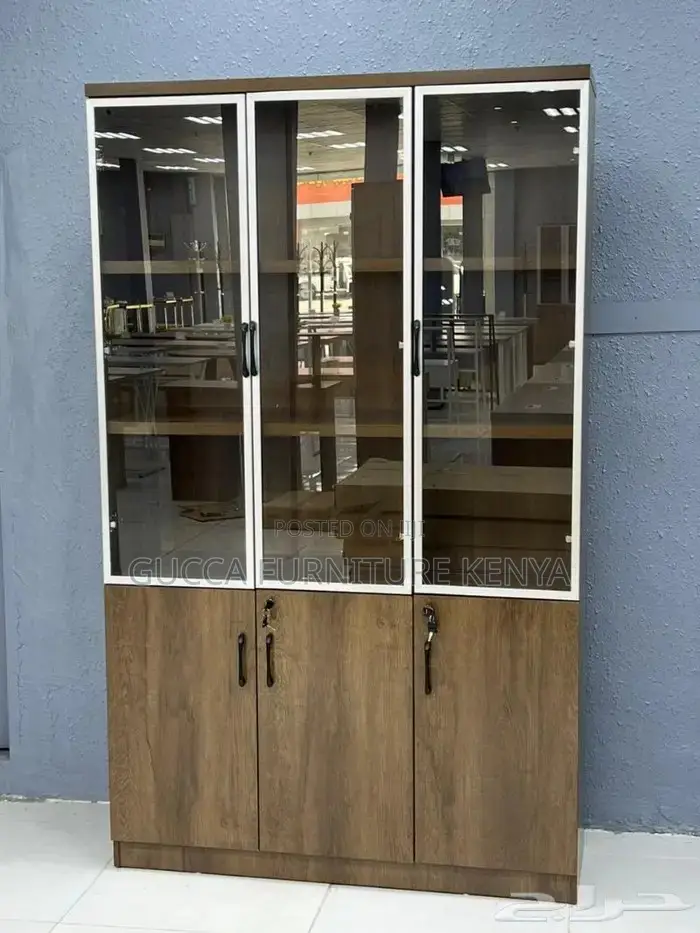 Wooden 3-doors Office Filling Cabinet