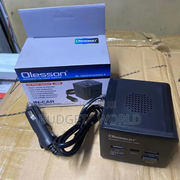 Olesson 150w Car Charger Inverter – 220v Output