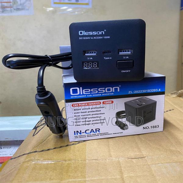 Olesson 150w Car Inverter Charger – Dual Power Output - main view