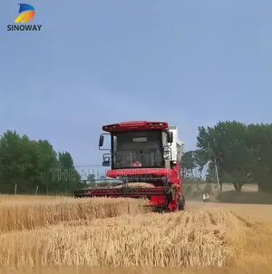 200 Horsepower Combine Harvester for Wheat, Rice, and Soybeans.