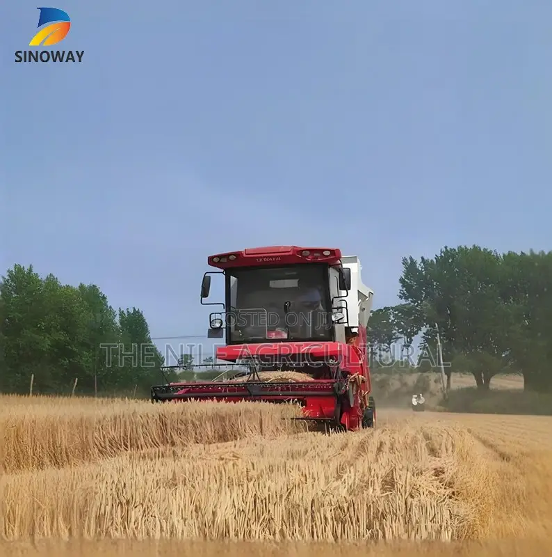 200 Horsepower Combine Harvester for Wheat, Rice, and Soybeans.