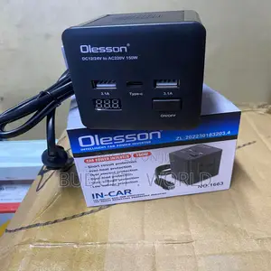 Olesson 150w Dc to Ac Inverter – Ideal for Travel Camping