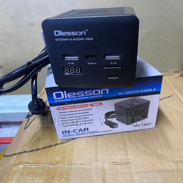 Olesson 150w Dc to Ac Inverter – Ideal for Travel Camping