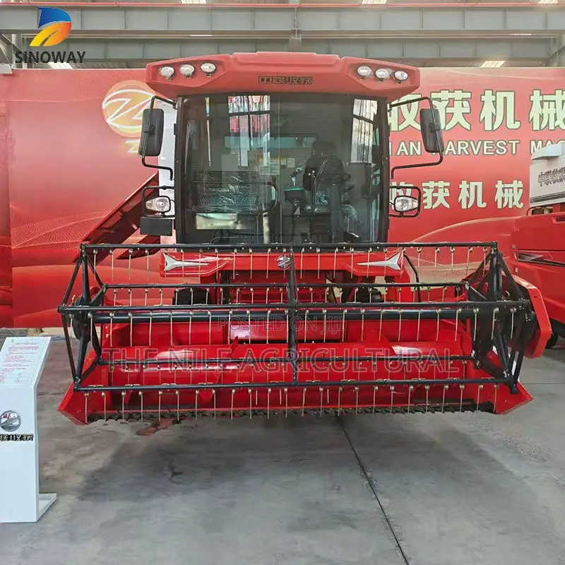 Automatic Combine Harvester 200hp Multifunctional High Productivity