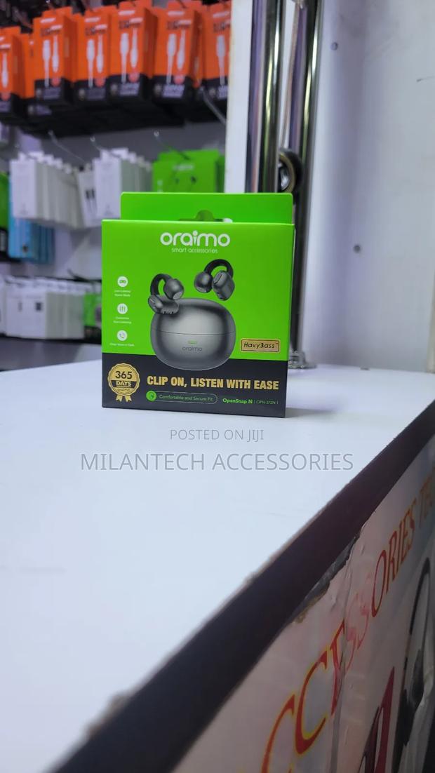 Oraimo Opensnap N Clip-on Open-Ear True Wireless Earbuds - thumbnail 2