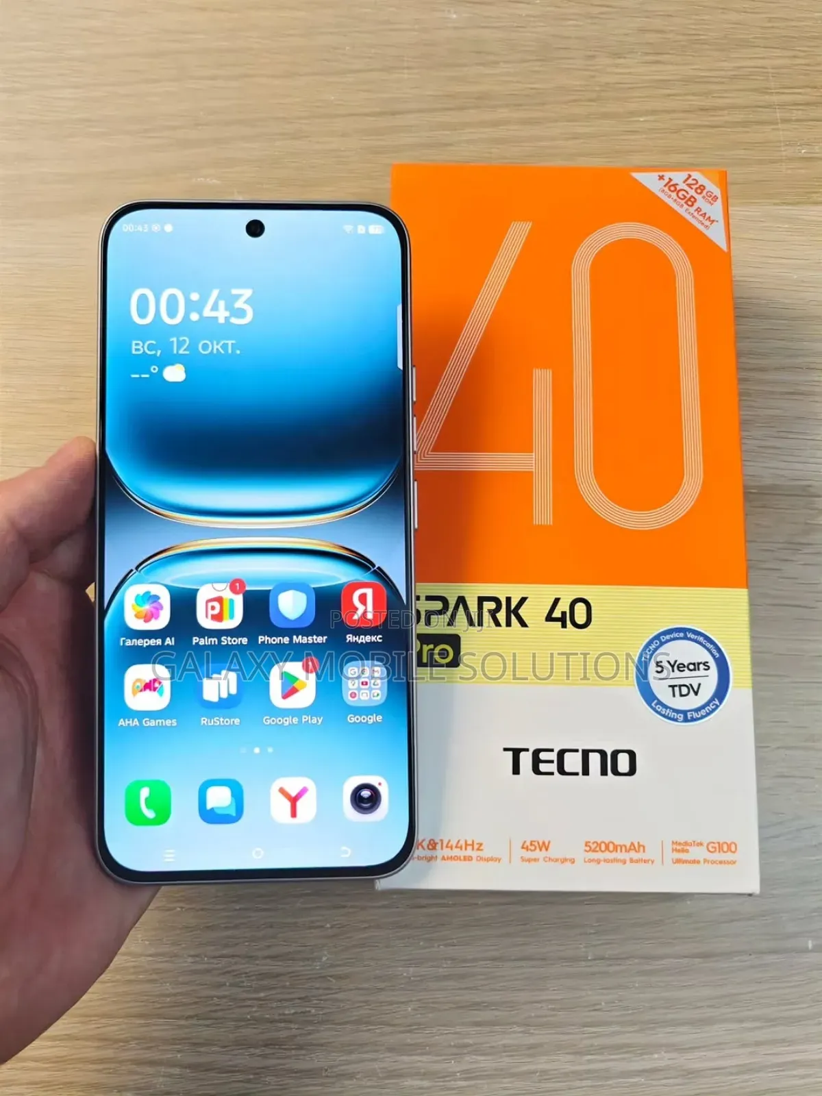 New Tecno Spark 40 Pro 128 GB White