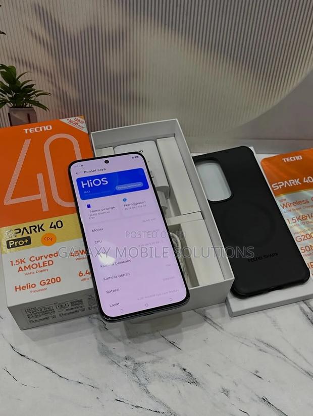 New Tecno Spark 40 Pro+ 128 GB Black - thumbnail 4