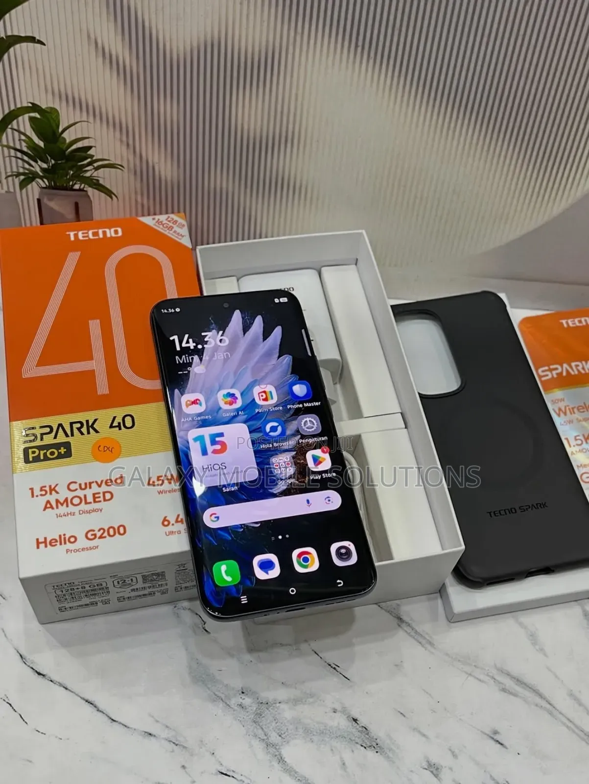New Tecno Spark 40 Pro+ 128 GB Black
