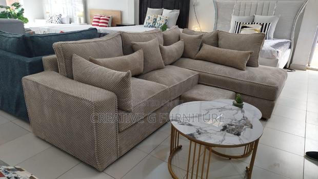 Elegant Comfort Gray Sofa Set 6-Seater - main view