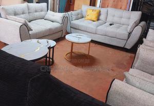 Modern 3+2 Gray Sofa Set - thumbnail 2