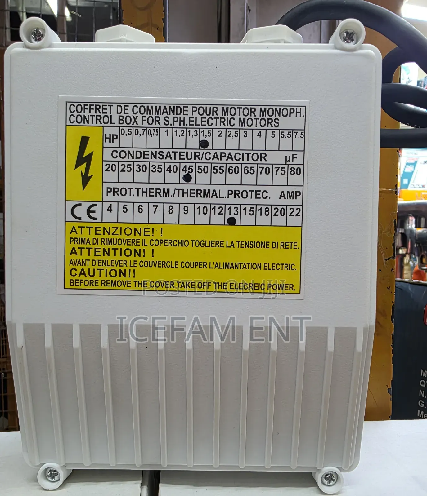 Pump Control Box/0.75hp Control Box