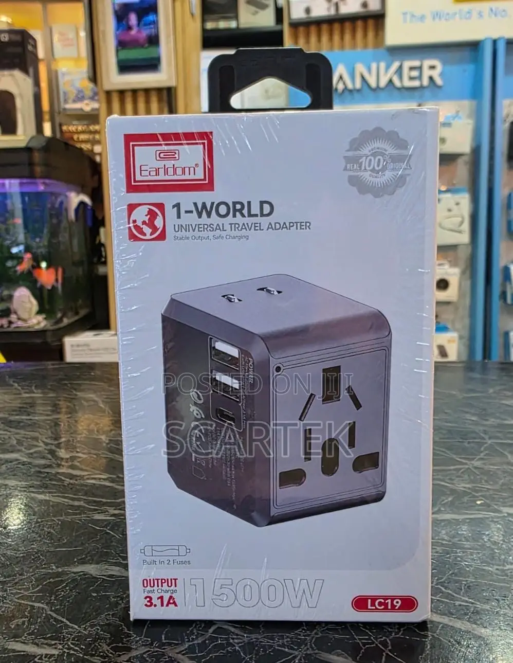1-world Universal Travel Adapter