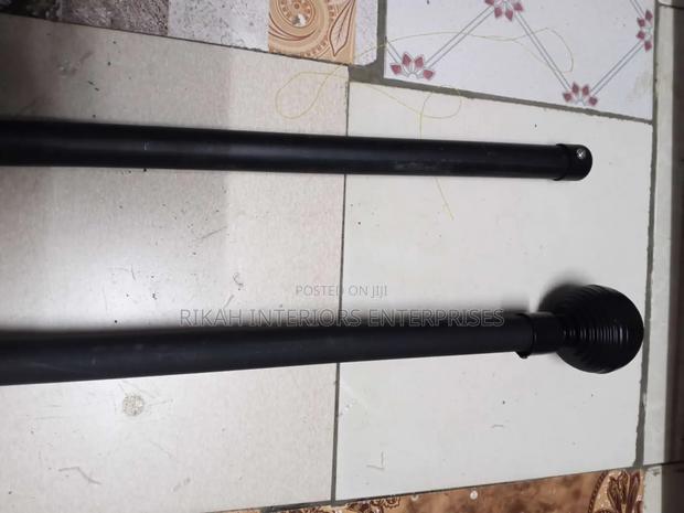 Black Strong Juakali Curtain Rods