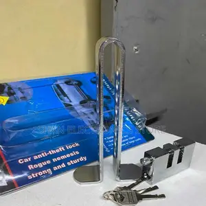 Pedal Lock -.Silver Anti-Theft Stainless Steel Security Tool