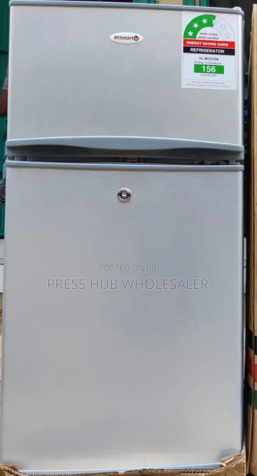 Volsmart Vl-Bcd108 108l Double-Door Refrigerator.