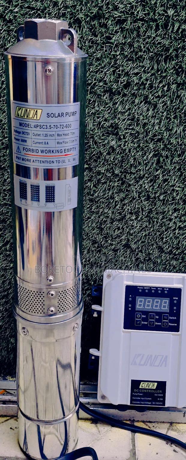 Kunda 70 Metres Head 600 Watts Solar Pump With Control Box - main view
