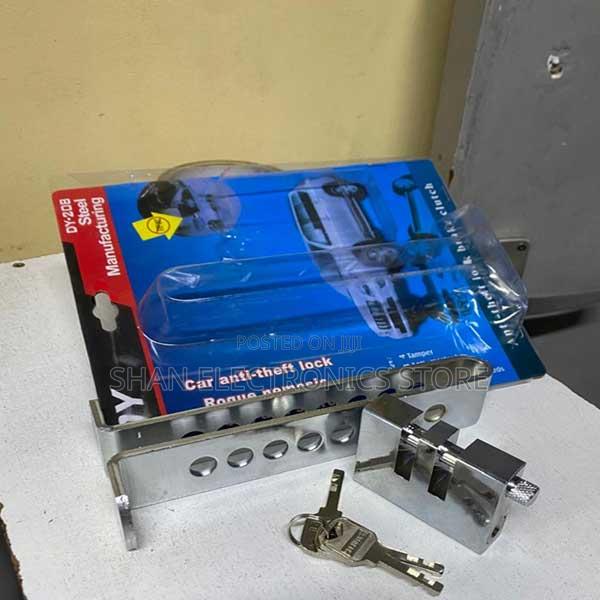 Heavy Duty, Unbreakable Security Tool Pedal Lock -.Silver - main view