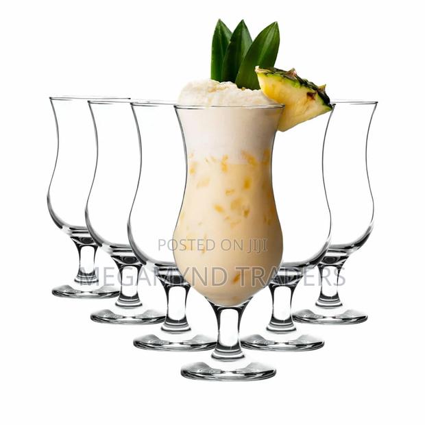 6pc Hurricane Cocktails Glasses - thumbnail 2