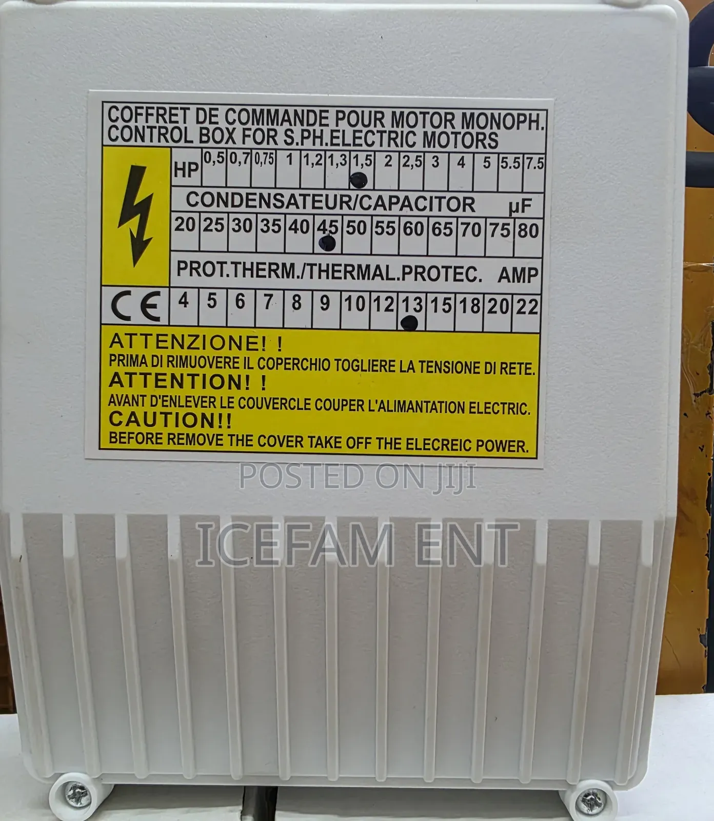 Water Pump Control Box/4hp Control Box
