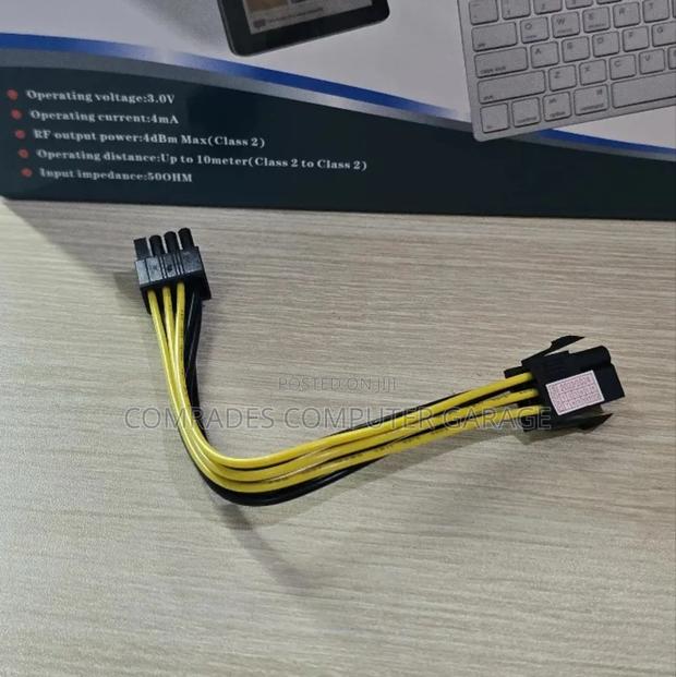 6pin Female to 8pin (6+2) Male Pcie Power Adapter Cable