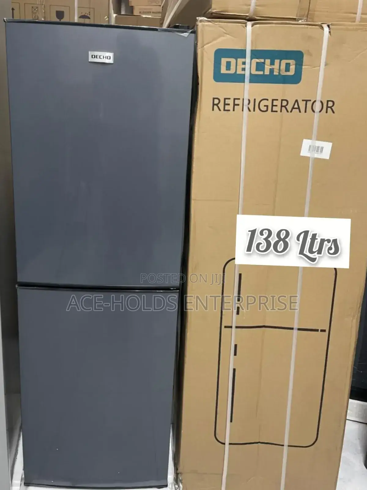 Decho 138 Litres Double Door Fridge - Top Mount Freezer