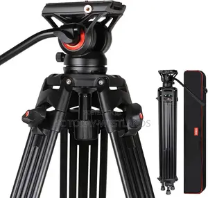 Coman Kx3636 Heavy Duty Tripod Kit With Video Fluid Head + Dolly