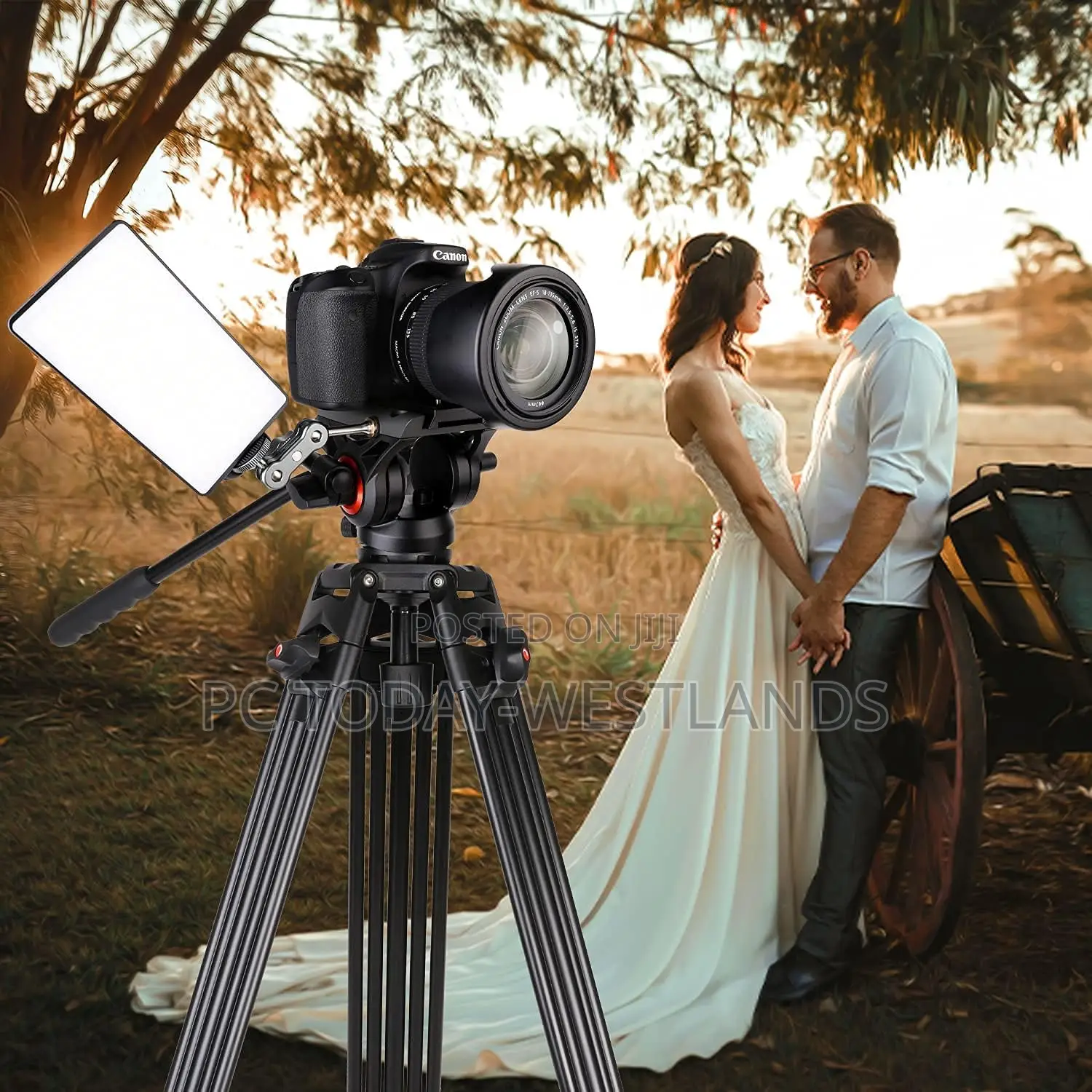Coman Kx3636 Heavy Duty Tripod Kit With Video Fluid Head + Dolly