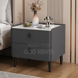 Home Cabinet; Contemporary 2-drawer Bedside Table For Bedroom