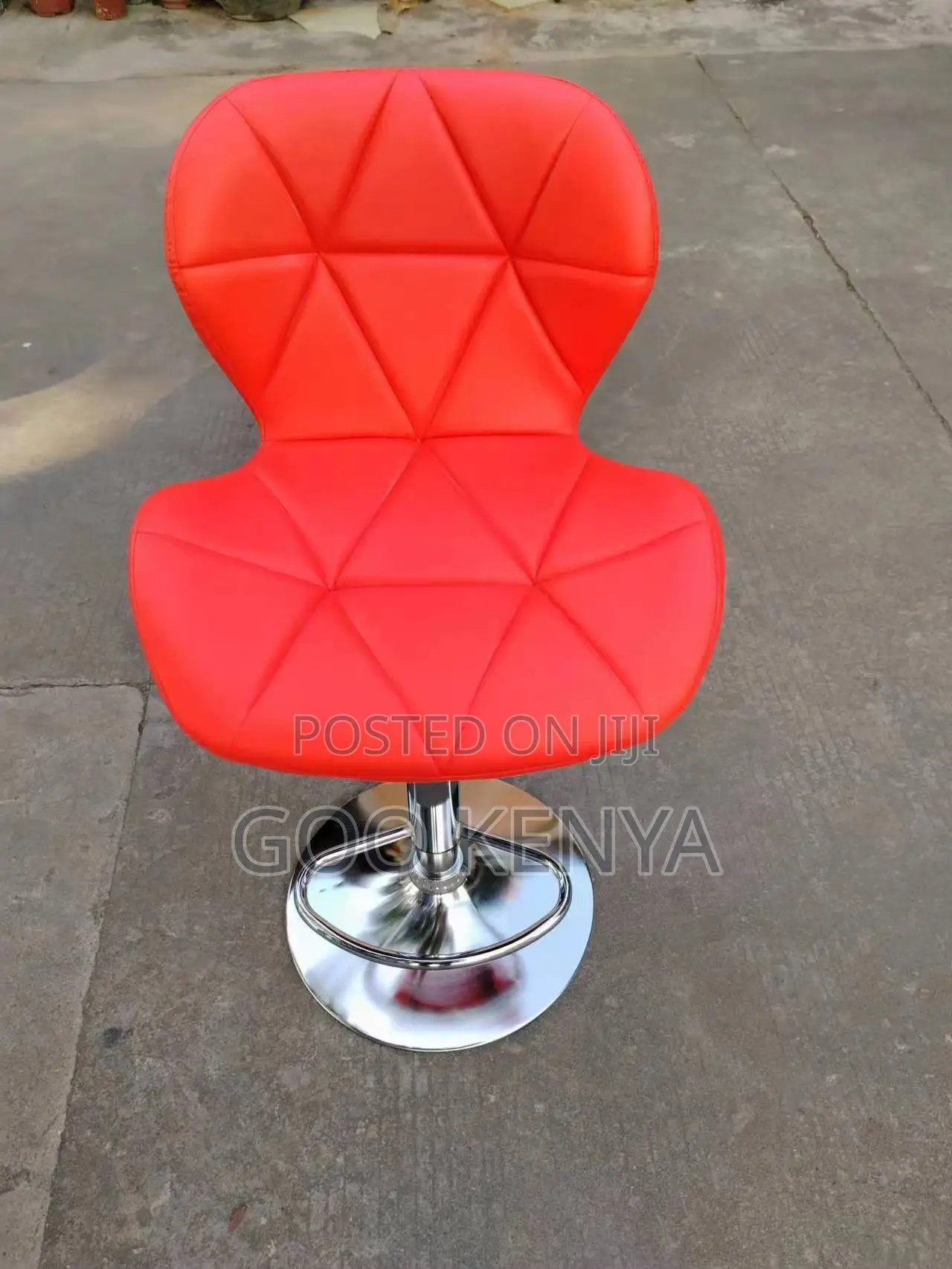 Home Bar Stool; Swivel Leather Counter Stool With Adjustable Height