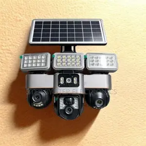 1080p Full Hd Resolution 12mp 4g PTZ Camera With Solar Flood Light