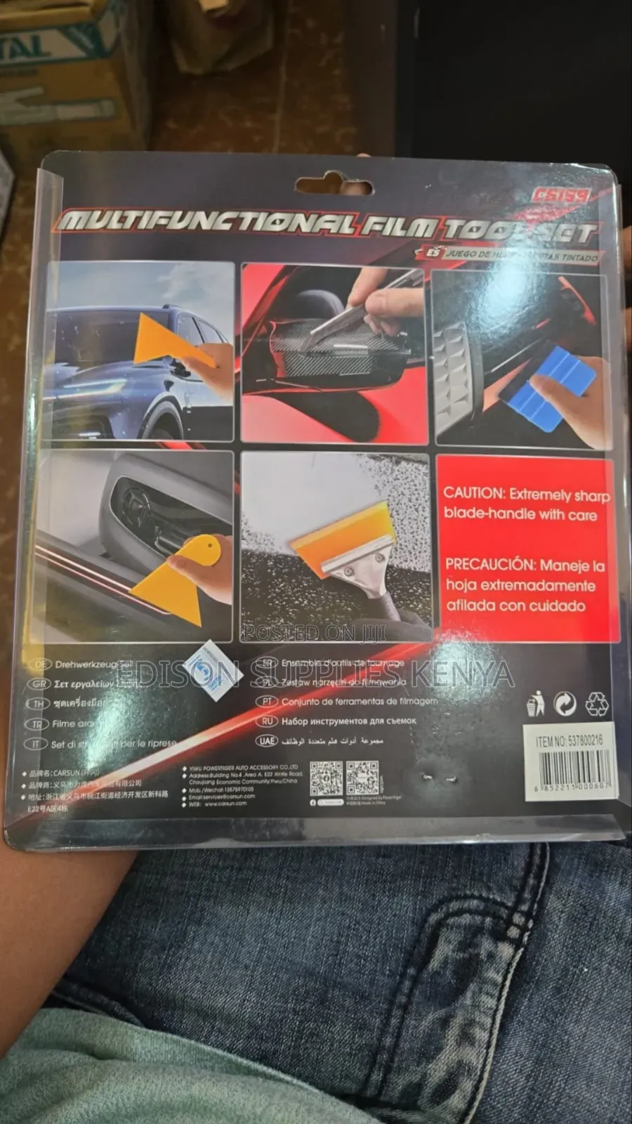 Car Window Tint Application Tools 5-in-1 Squeegee Window Tinting Film