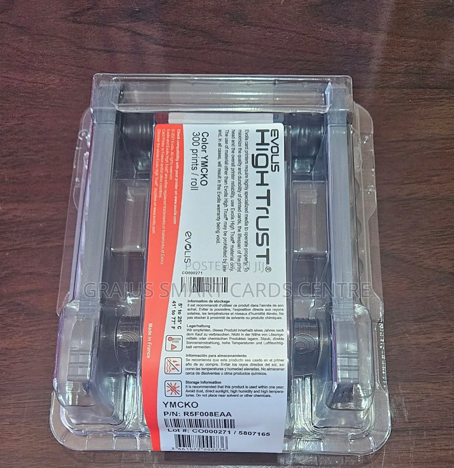 Evolis Primacy 1 Colour Ribbon Ymcko R5f008eaa 300prints- New Discount
